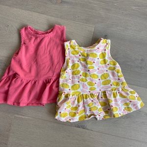 Set of pink chicken tops